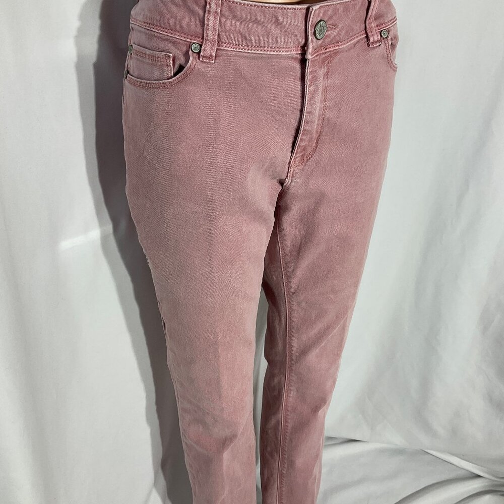 C Est 1946 Sz 10 Mid-Rise Pink Jeans Womens Denim Rose Pastel